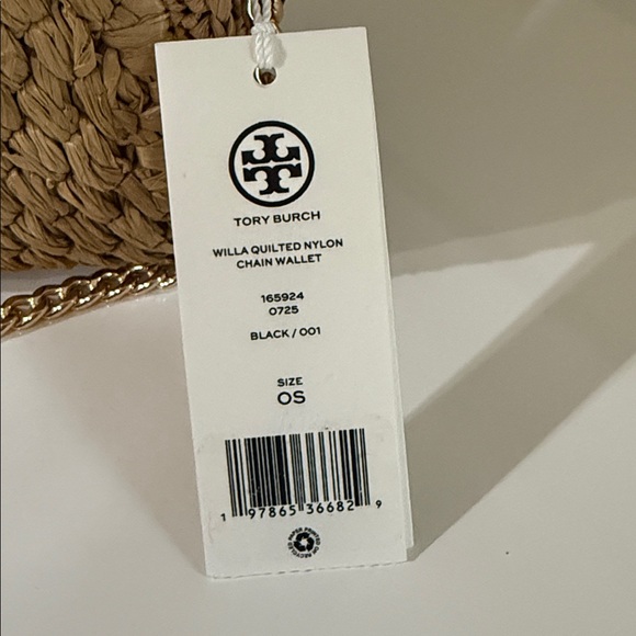 NWT , Tory Burch willa quilted nylon chain crossbody wallet - Picture 16 of 16
